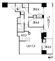 Floor: 3LDK, occupied area: 77.36 sq m, Price: 61,500,000 yen, now on sale