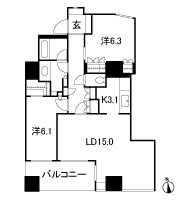 Floor: 2LDK + WIC, the occupied area: 73.66 sq m, Price: 63,400,000 yen ・ 68,300,000 yen, now on sale