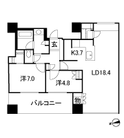 Floor: 2LDK + WIC, the occupied area: 76.55 sq m, Price: 85,300,000 yen, now on sale