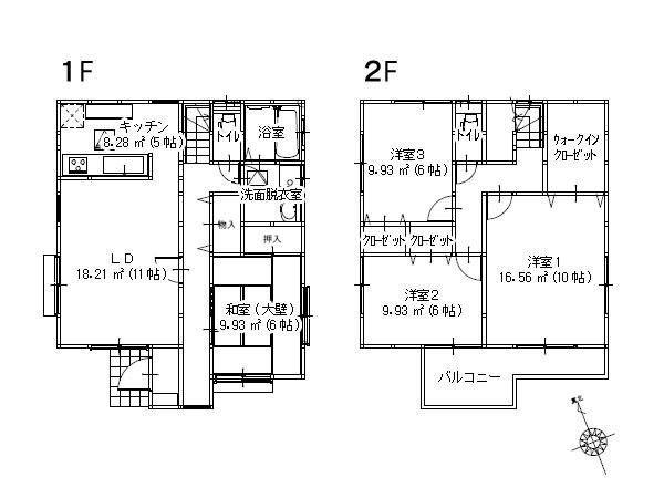Floor plan. (D Building), Price 35,800,000 yen, 4LDK, Land area 125.16 sq m , Building area 111.78 sq m
