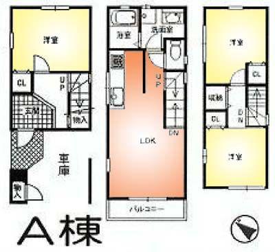 Floor plan. 26,800,000 yen, 3LDK, Land area 46.69 sq m , Building area 78.41 sq m