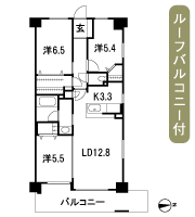 Floor: 3LDK + R + BW + W, the occupied area: 73.86 sq m