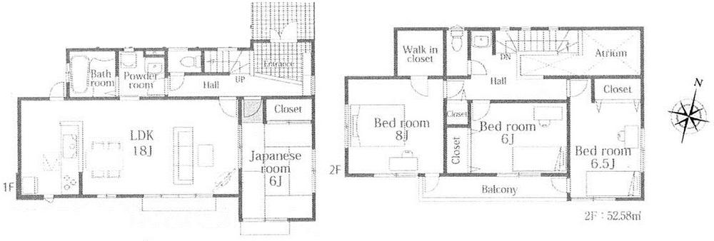 Floor plan. 44,800,000 yen, 4LDK, Land area 151.44 sq m , Building area 111.89 sq m