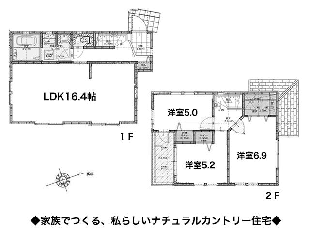 Floor plan. (1 compartment), Price 30,958,000 yen, 3LDK, Land area 101.51 sq m , Building area 79.38 sq m