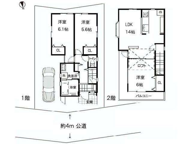 Floor plan. 32,800,000 yen, 3LDK, Land area 79.21 sq m , Building area 72.94 sq m