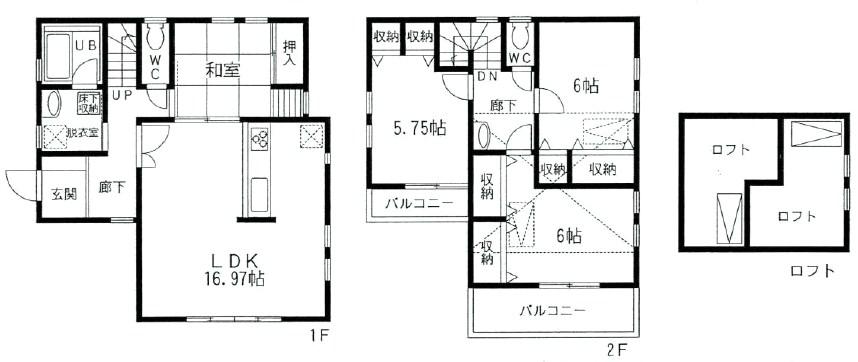 Floor plan. (E Building), Price 47,800,000 yen, 4LDK, Land area 137.54 sq m , Building area 100.48 sq m