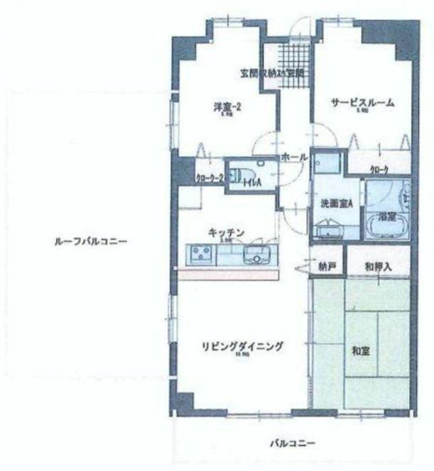 Floor plan. 3LDK, Price 24,990,000 yen, Occupied area 69.12 sq m