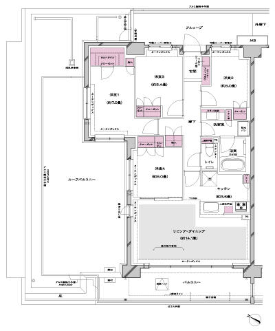 Floor: 4LDK + WIC, the occupied area: 89.13 sq m, Price: TBD