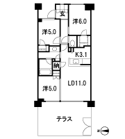 Floor: 3LD ・ K + N (storeroom) + 2WIC (walk-in closet), the occupied area: 67.07 sq m, Price: TBD