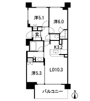Floor: 3LD ・ K + WIC (walk-in closet) / 2LD ・ K + S (service Room [Storeroom] ) + WIC (walk-in closet), the occupied area: 64.02 sq m, Price: TBD