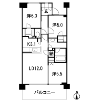 Floor: 3LD ・ K + N (storeroom) + 2WIC (walk-in closet) / 2LD ・ K + S (service Room [Storeroom] ) + N (storeroom) + 2WIC (walk-in closet), the occupied area: 70.05 sq m, Price: TBD
