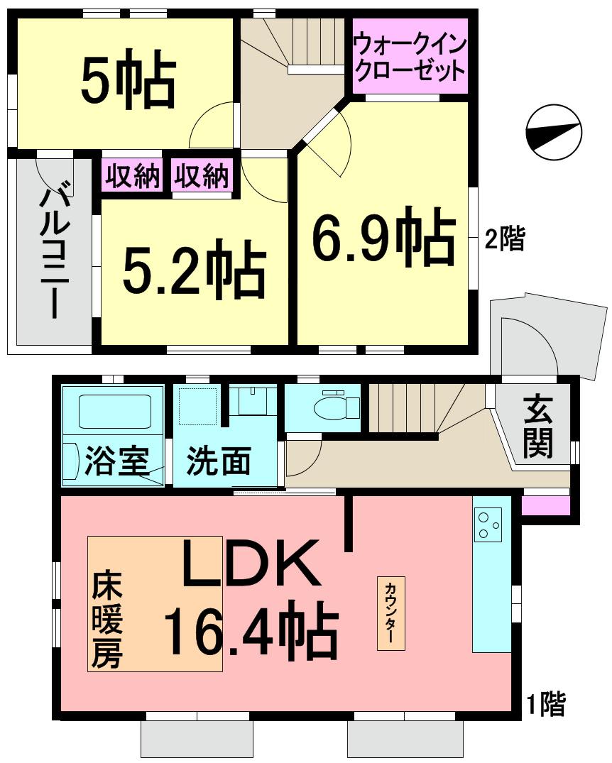 Floor plan. 30,958,000 yen, 3LDK, Land area 101.51 sq m , Building area 79.38 sq m