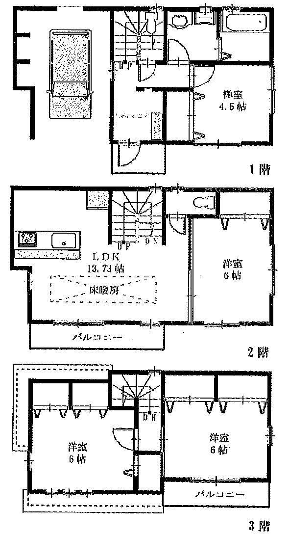 Floor plan. (5), Price 36,300,000 yen, 4LDK, Land area 65.55 sq m , Building area 110.91 sq m