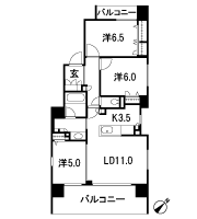 Floor: 3LDK / 2LDK + S, the occupied area: 71.74 sq m