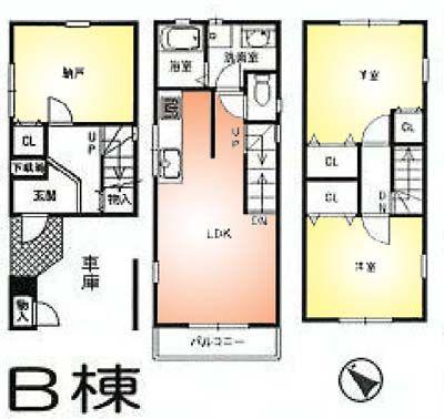 Floor plan. 25,800,000 yen, 3LDK, Land area 46.6 sq m , Building area 83.39 sq m