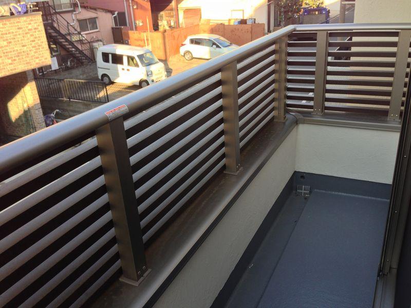 Balcony. Stylish grid of balcony