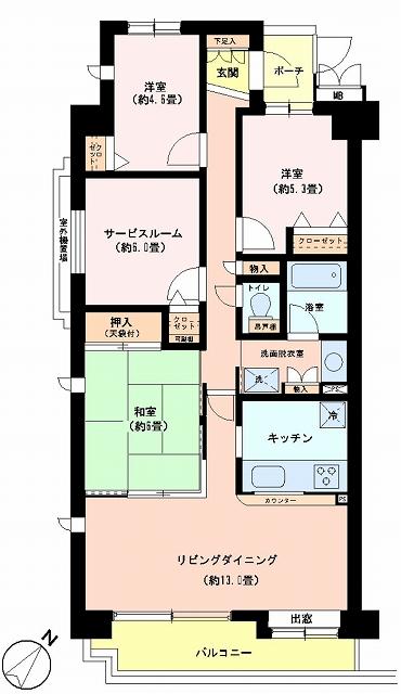 Floor plan. 3LDK + S (storeroom), Price 29,800,000 yen, Occupied area 86.79 sq m , Balcony area 9.05 sq m