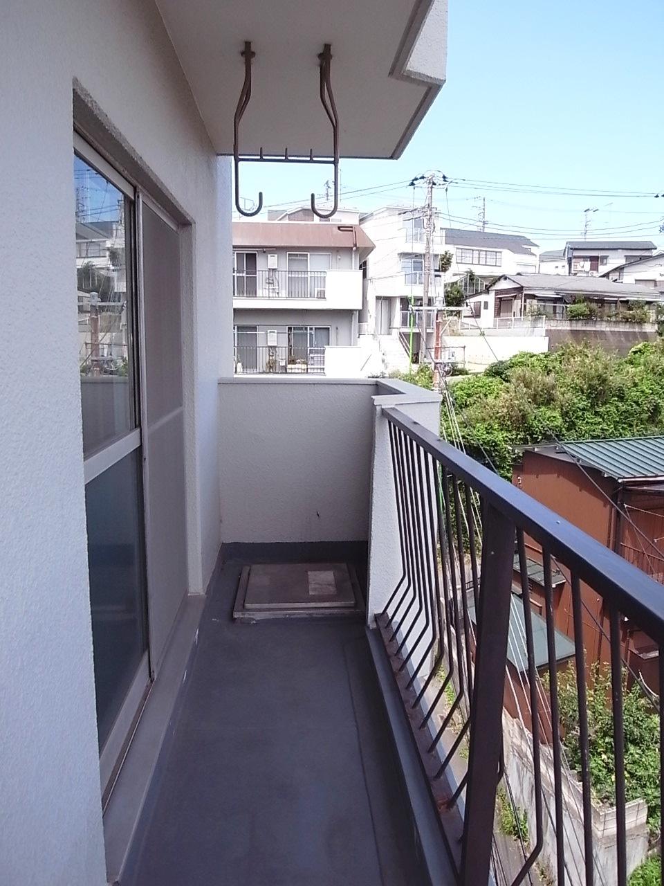 Balcony. Southeast side of Japanese-style room before Local (June 2013) Shooting