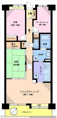 Floor plan. 2LDK + S (storeroom), Price 25,800,000 yen, Occupied area 70.78 sq m , Balcony area 8.7 sq m