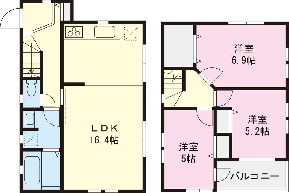 Floor plan. 30,962,000 yen, 3LDK, Land area 99.33 sq m , Building area 79.38 sq m