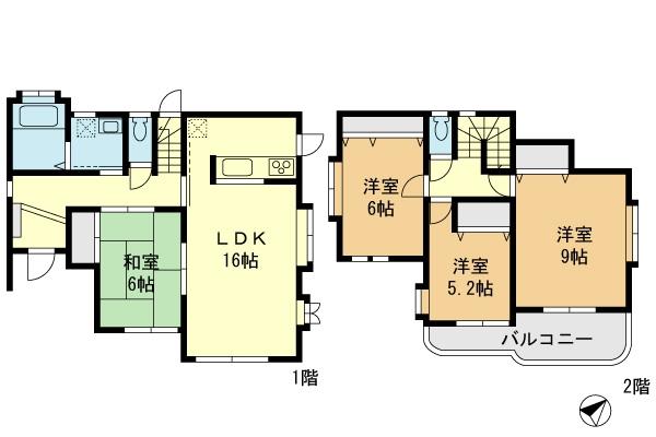 Floor plan. 38,800,000 yen, 4LDK, Land area 203.19 sq m , Building area 101.97 sq m floor plan