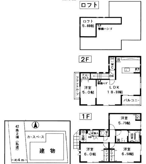 Floor plan. 2LDK, Price 23.8 million yen, Occupied area 51.45 sq m , Balcony area 6.6 sq m