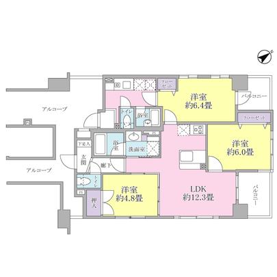 Floor plan. 2LDK + 1K