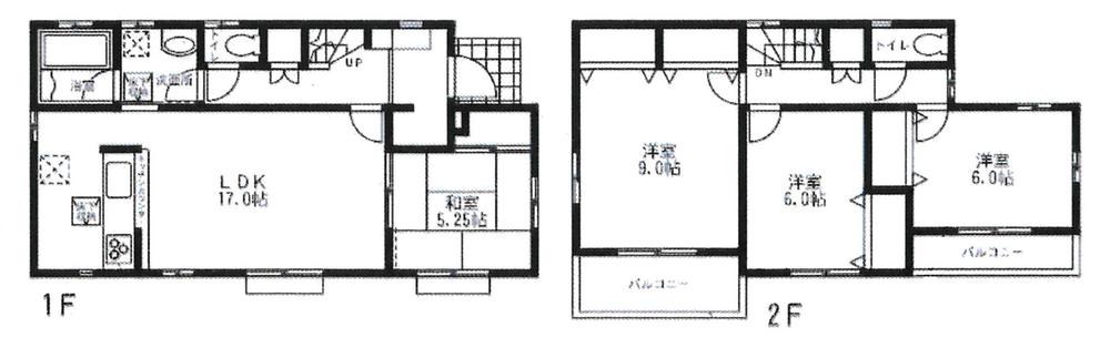 Floor plan. (2), Price 49,800,000 yen, 4LDK, Land area 173.52 sq m , Building area 105.99 sq m