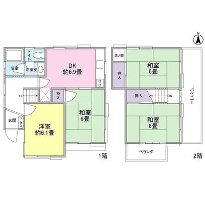 Floor plan. The building area is 72.38 sq m. 