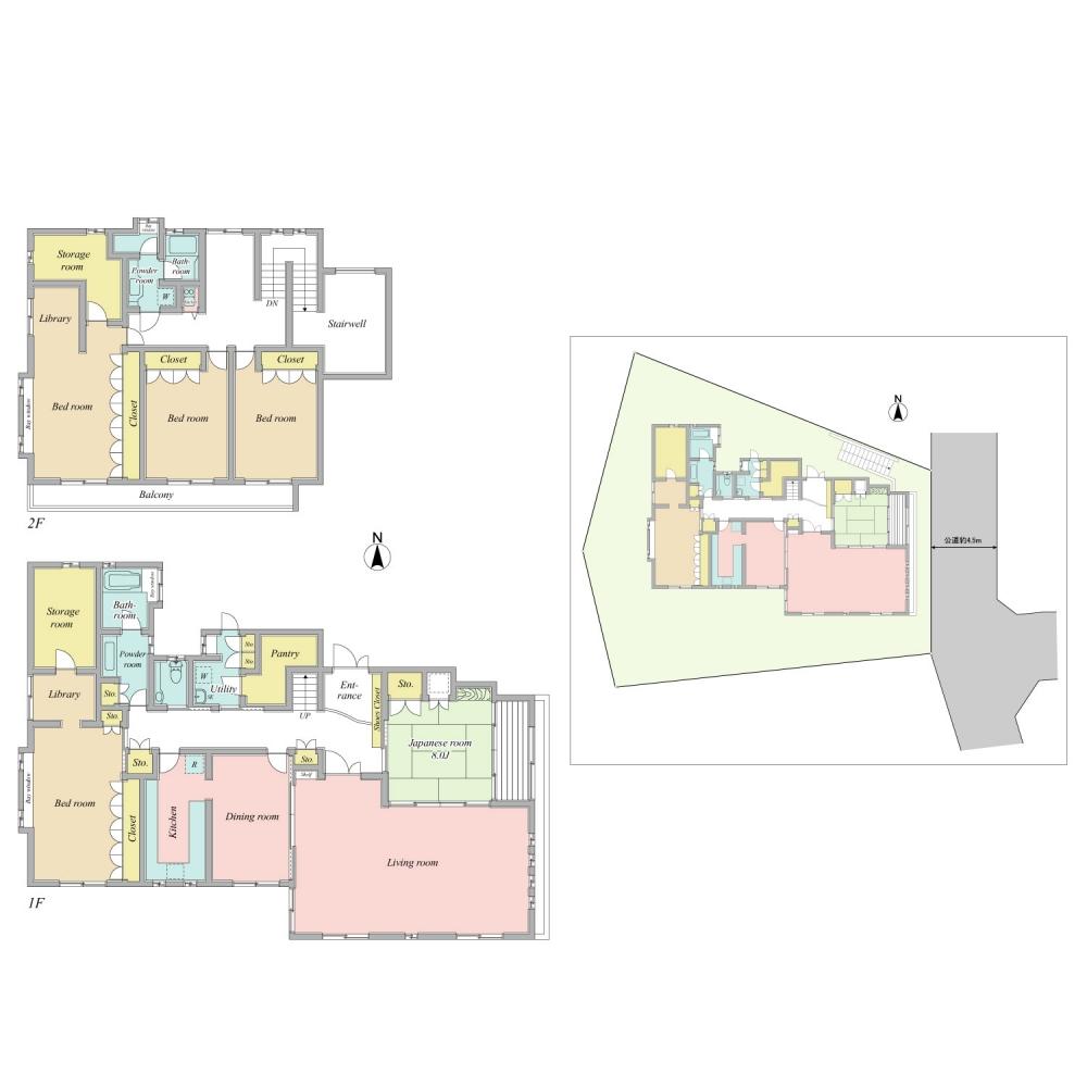 Floor plan. 119 million yen, 5LDK + S (storeroom), Land area 391.39 sq m , Building area 298.15 sq m