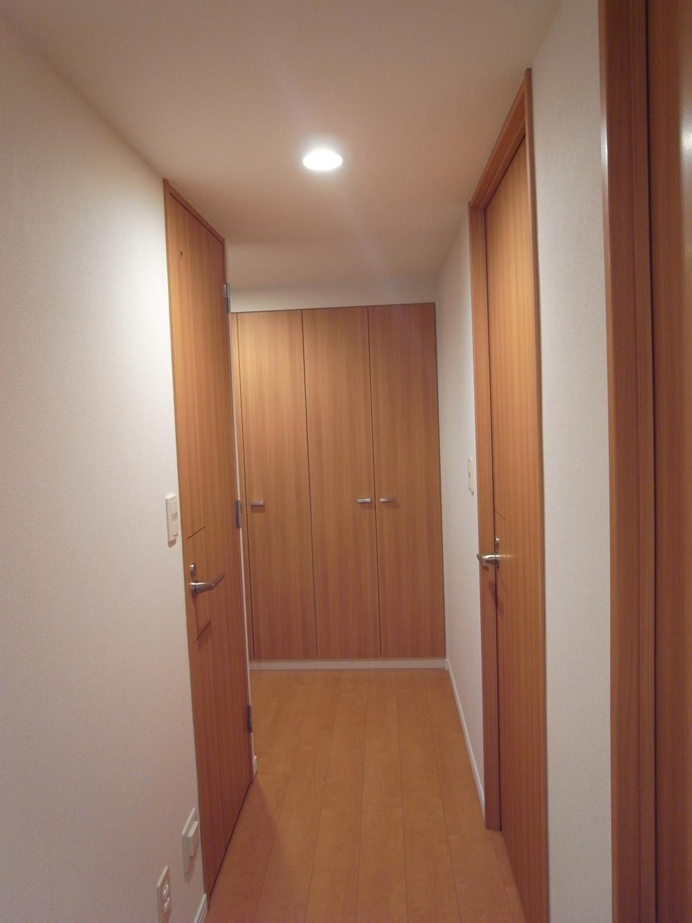 Other introspection. Hallway with storage compartment