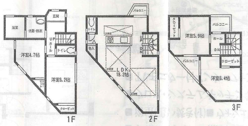 Floor plan. (5), Price 37,950,000 yen, 4LDK, Land area 83.89 sq m , Building area 99.29 sq m