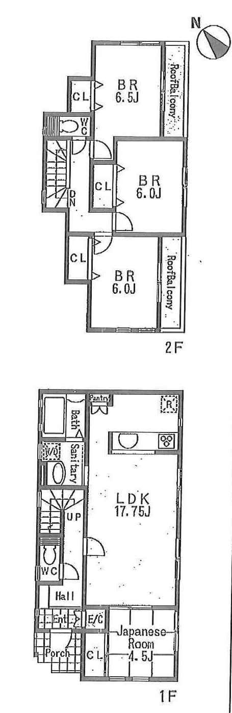 Floor plan. (C Building), Price 51,800,000 yen, 4LDK, Land area 136.2 sq m , Building area 99.78 sq m