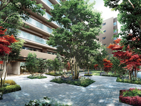 Buildings and facilities. Decorate the four seasons "Fortune Garden".  ※ Fortune Garden Rendering