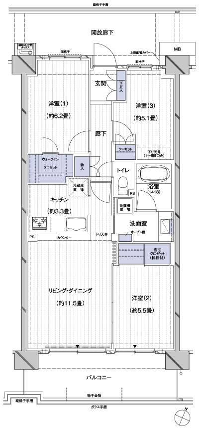Floor: 3LDK + WIC, the occupied area: 71.19 sq m, Price: TBD