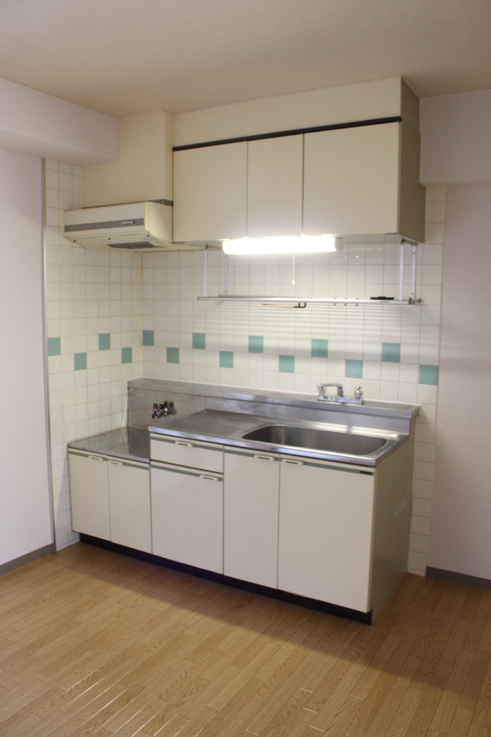 Kitchen. Gas two-burner stove can be installed