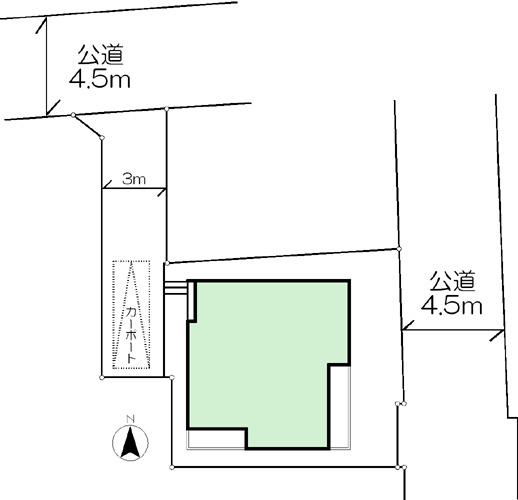 Compartment figure. 45,800,000 yen, 4LDK, Land area 132.01 sq m , Building area 94.73 sq m