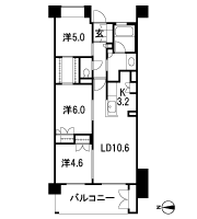 Floor: 3LD ・ K + WTC + TR, the occupied area: 68.26 sq m, Price: 44,800,000 yen, now on sale