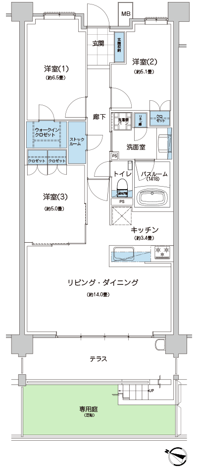 Floor: 3LDK + WIC + SR, the occupied area: 76.15 sq m, Price: TBD