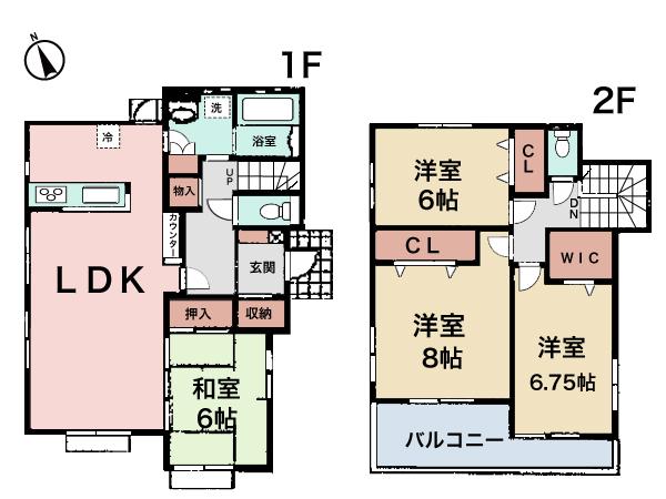 Floor plan. 65,800,000 yen, 4LDK, Land area 165.15 sq m , Building area 111.37 sq m
