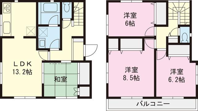 Floor plan. 41,800,000 yen, 4LDK, Land area 109 sq m , Building area 93.14 sq m