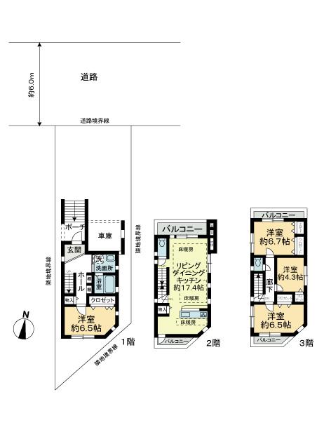 Floor plan. 41,950,000 yen, 4LDK, Land area 73.47 sq m , Building area 118.19 sq m