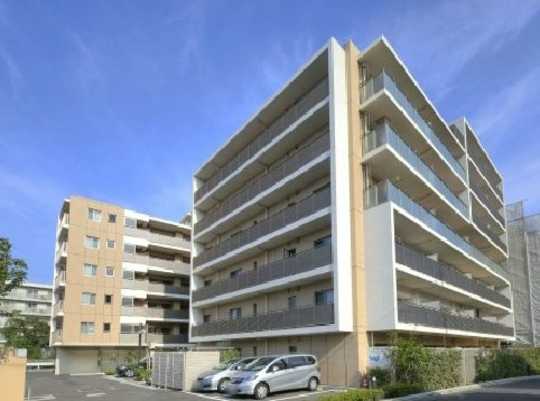 Local appearance photo. Building appearance (from the front road)