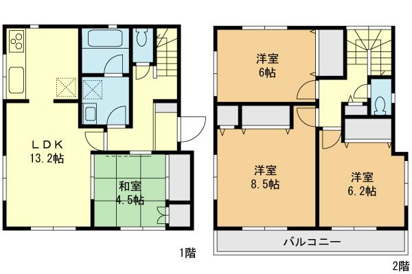 Floor plan. 44,800,000 yen, 4LDK, Land area 109 sq m , Building area 93.14 sq m floor plan