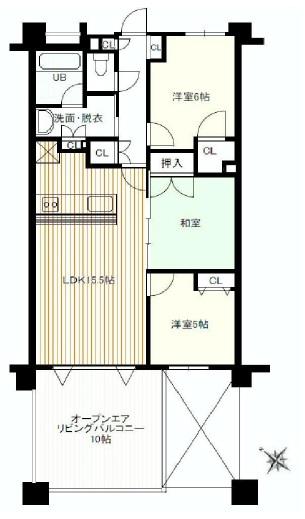 Floor plan. 3LDK, Price 35,900,000 yen, Occupied area 70.21 sq m , Balcony area 16.2 sq m