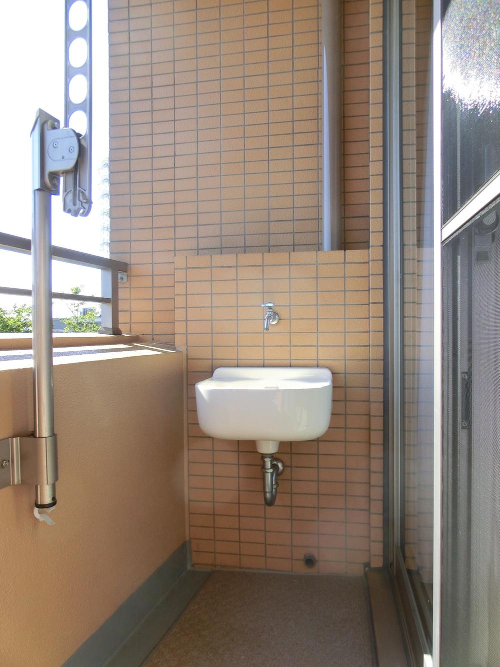 Balcony. Slop sink have is on the balcony