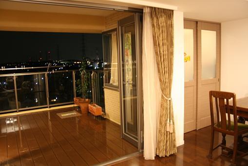 Balcony. Width about 4m, Open-air living room balcony of the depth of about 4m (slop sink installation)