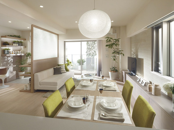 Living.  [Living Dining] living ・ Dining, Brings out is the protagonist of the house "living people", It was tailoring and stylish interior.