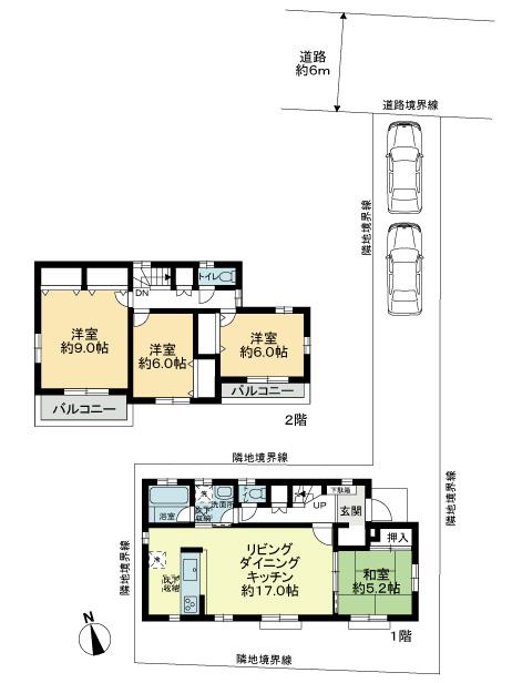 Floor plan. 49,800,000 yen, 4LDK, Land area 173.52 sq m , Building area 105.99 sq m