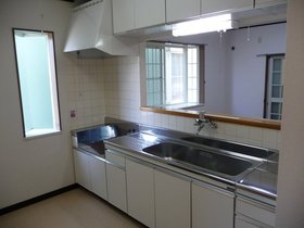 Kitchen. Gas stove installation Allowed Window kitchen